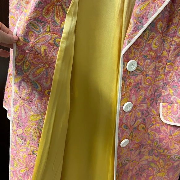 Walter Baker Brocade Daisy Coat Blazer Jacket - Picture 12 of 12